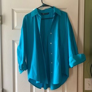 Zara Oversized Button Down Top
